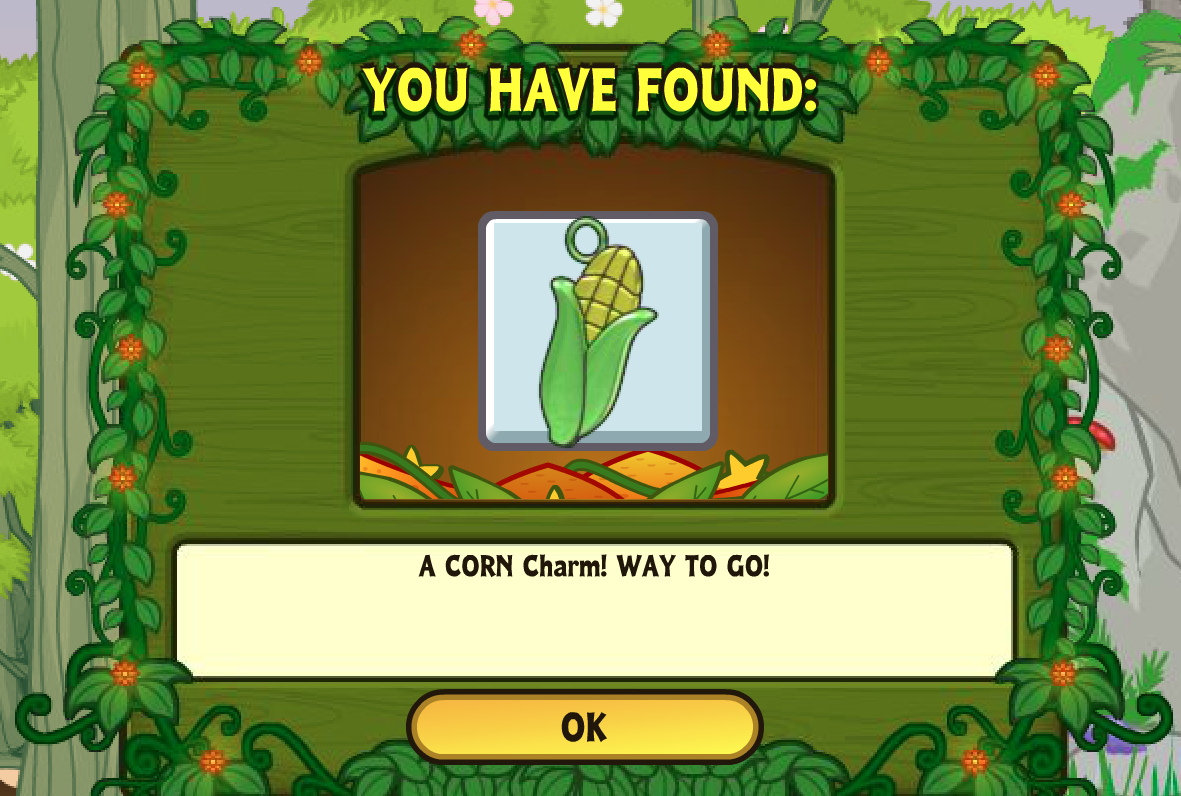YOU HAVE FOUND: A CORN Charm. Way to go! OK
